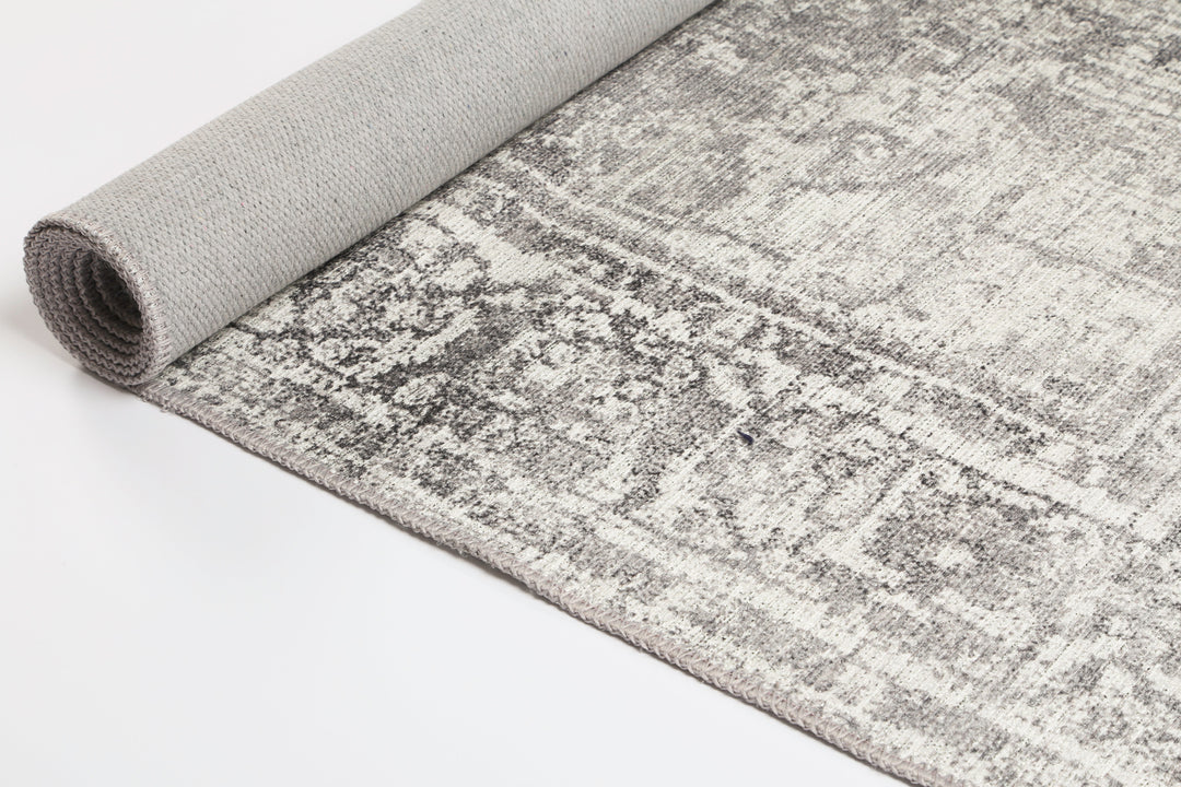 Distressed Vintage Chilaz Grey Rug - VITAL 2085-04