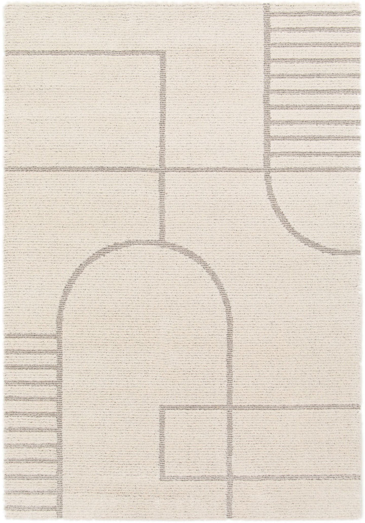 Cocoon 664 676 White Grey Rug