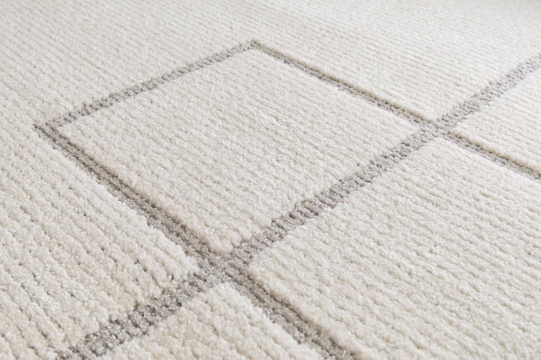 Cocoon 664 676 White Grey Rug