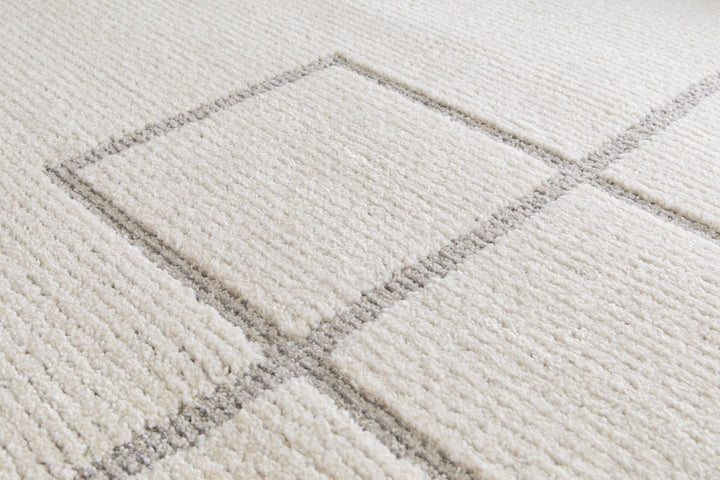 Cocoon 664 676 White Grey Rug