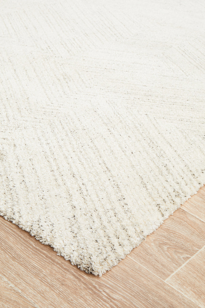 Close-up texture of Alpine 844 Silver rug showing metallic silver colorway and geometric pattern