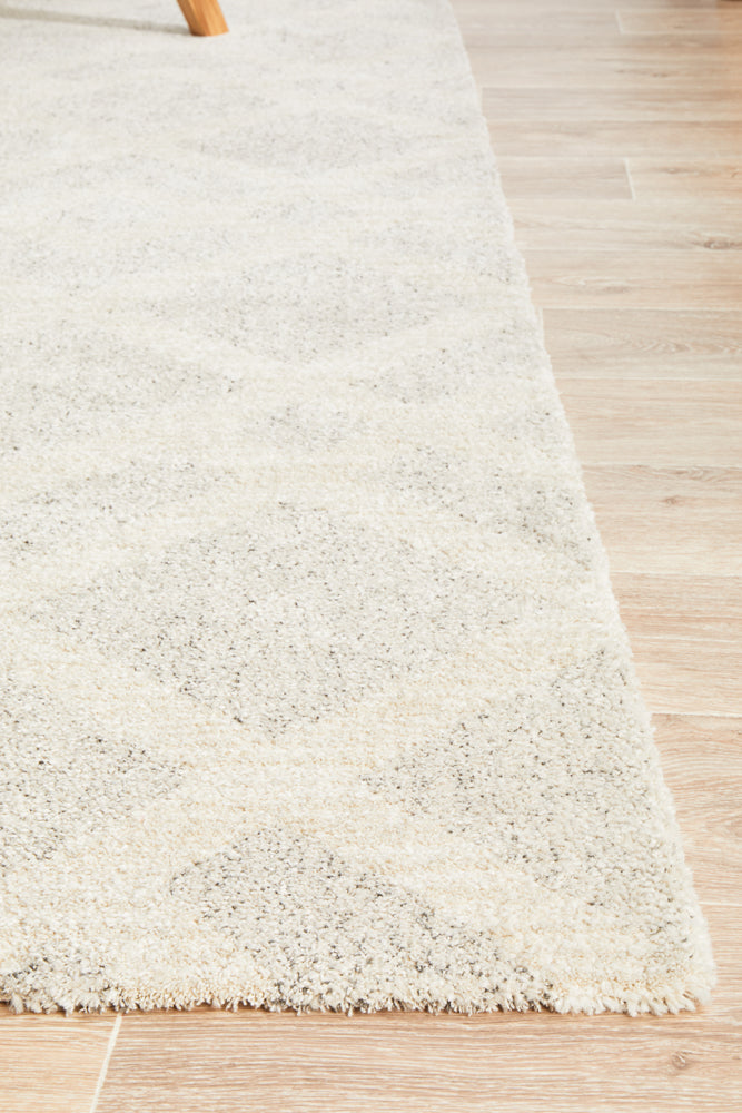 Alpine 855 Pebble area rug with natural stone-inspired geometric grey tones