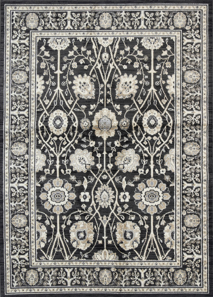 Arya Ziegler Black Grey Rug