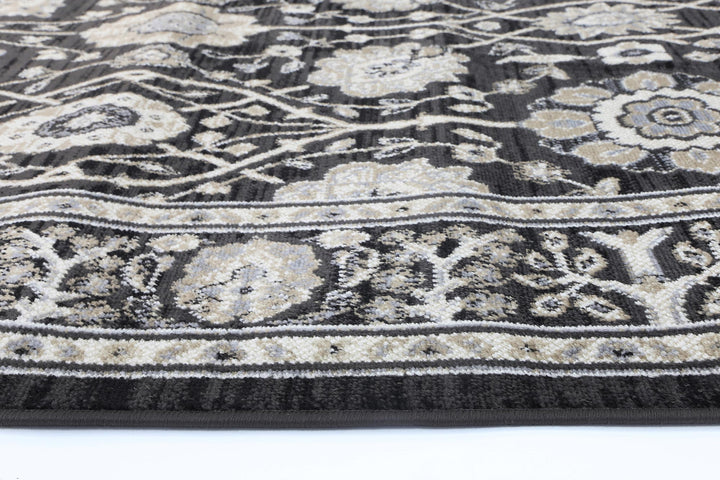 Arya Ziegler Black Grey Rug