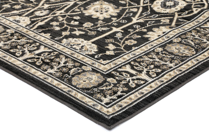Arya Ziegler Black Grey Rug