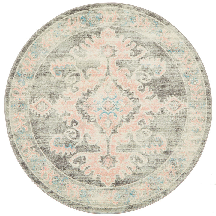 Leoforos 701 Grey Round Rug