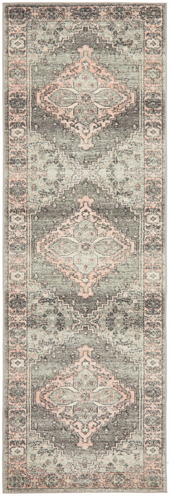 Leoforos 703 Grey Runner Rug