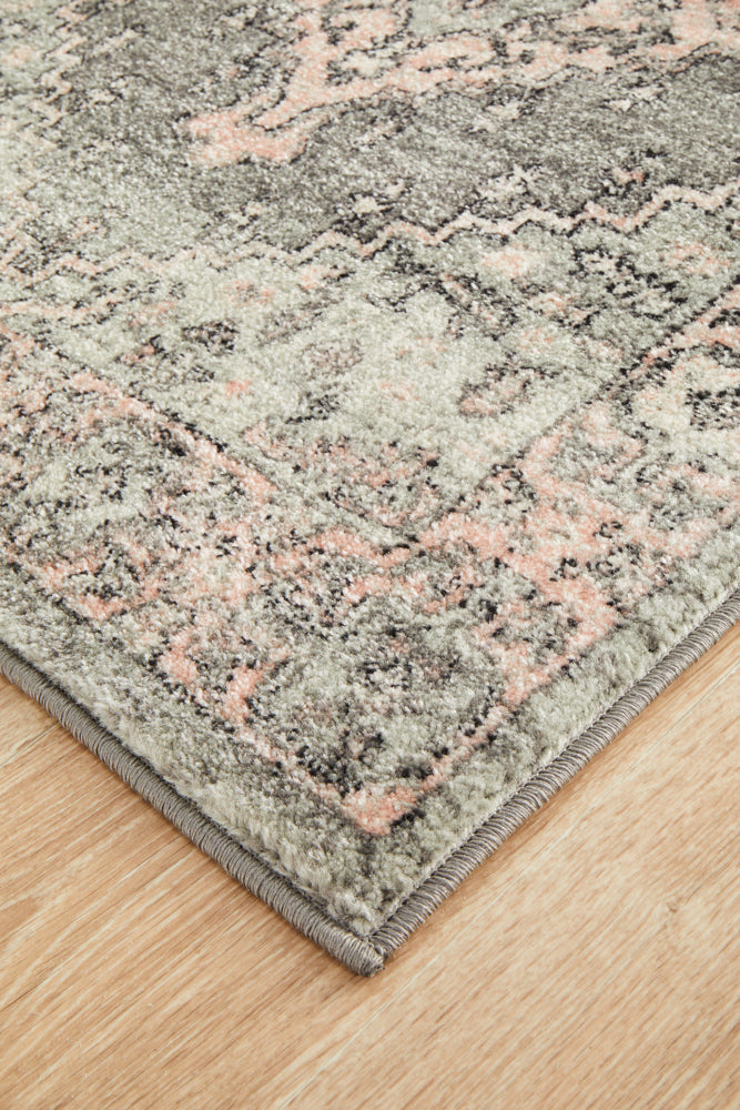 Leoforos 703 Grey Runner Rug