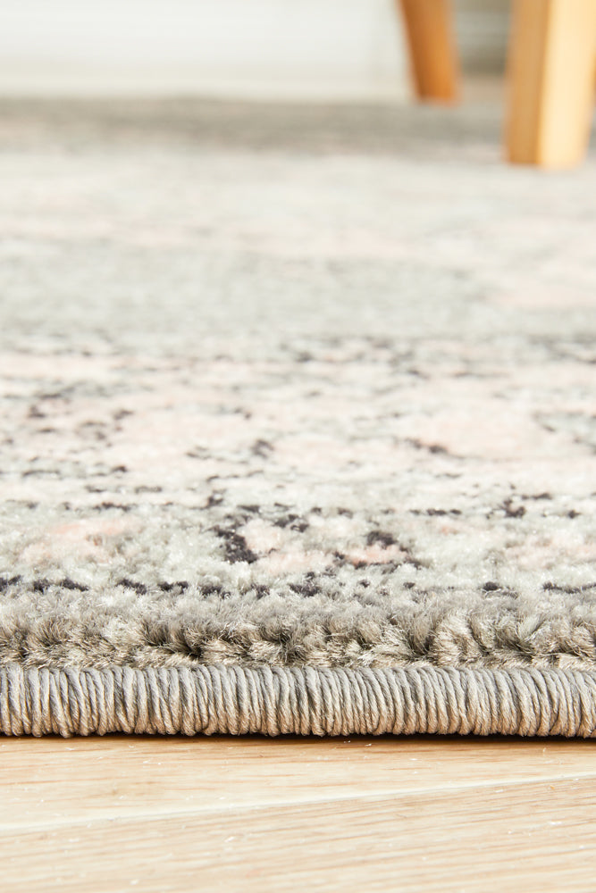 Leoforos 703 Grey Round Rug