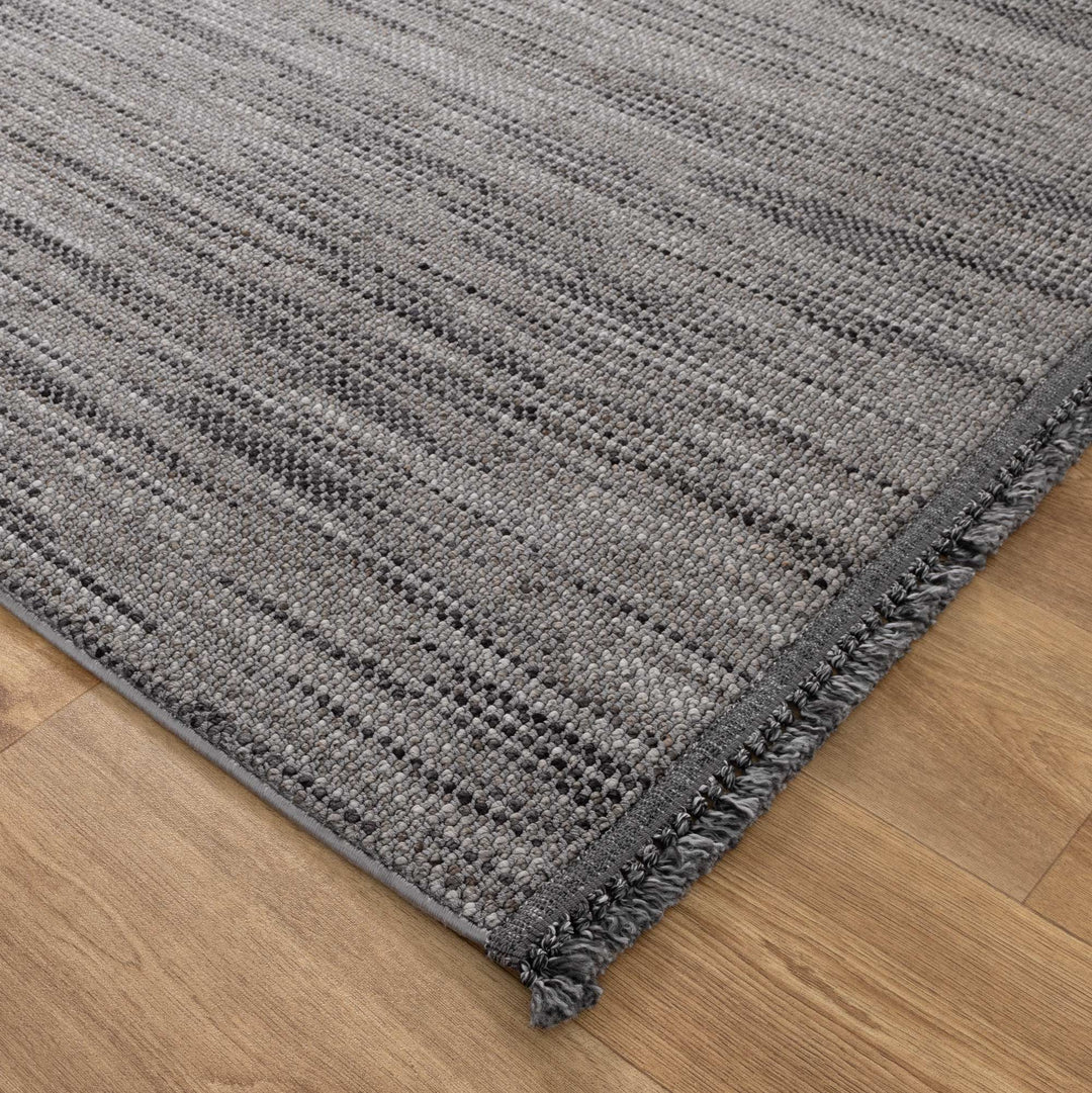 Berno Charcoal Loop Rug - B005