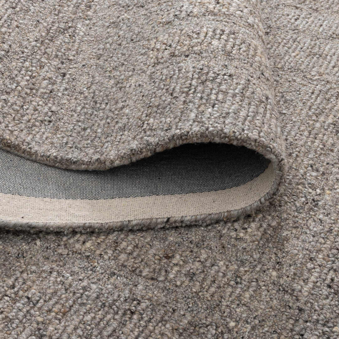 Seren Brown Grey Modern Wool Rug