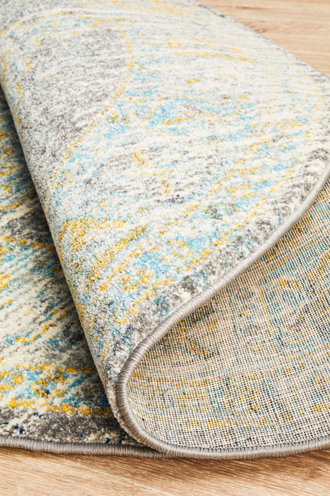 Epoch 944 Grey Round Rug