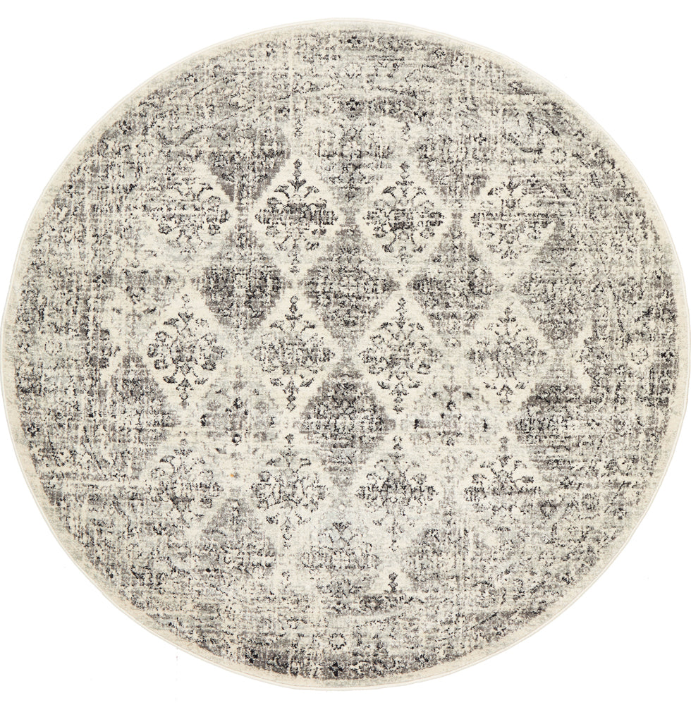 Epoch 999 Grey Round Rug