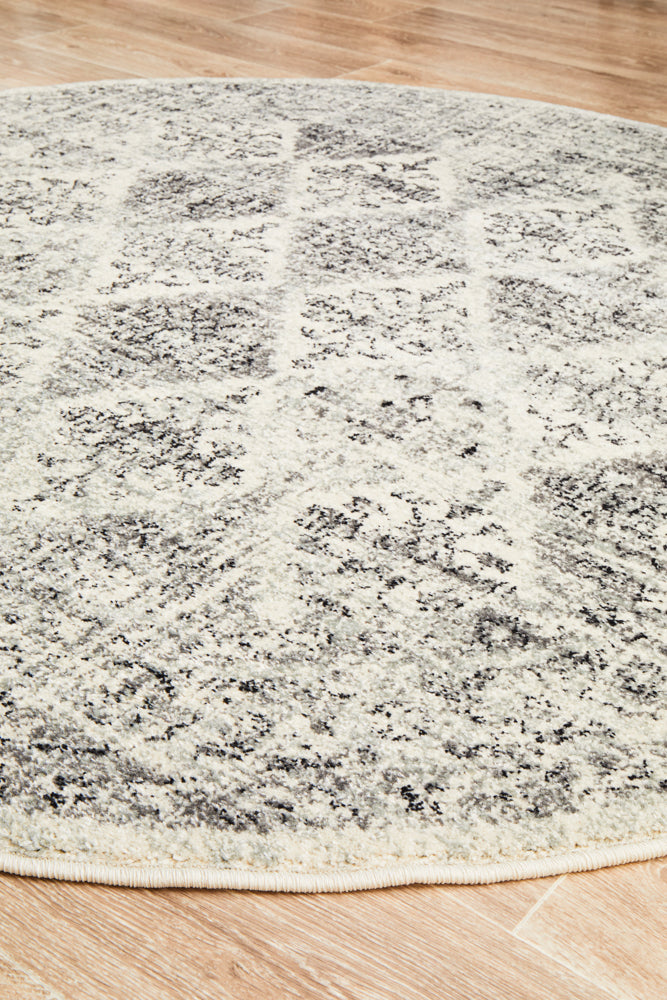 Epoch 999 Grey Round Rug