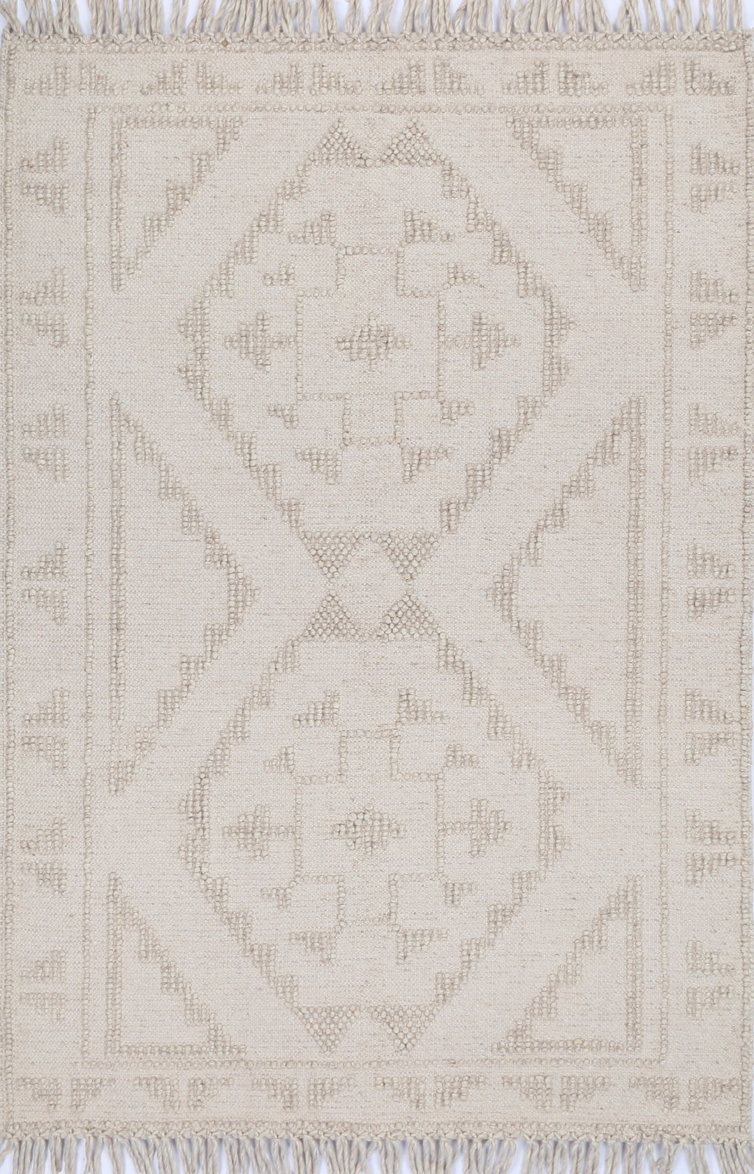 Diego Ornamental Brown Wool Rug - DIEG03