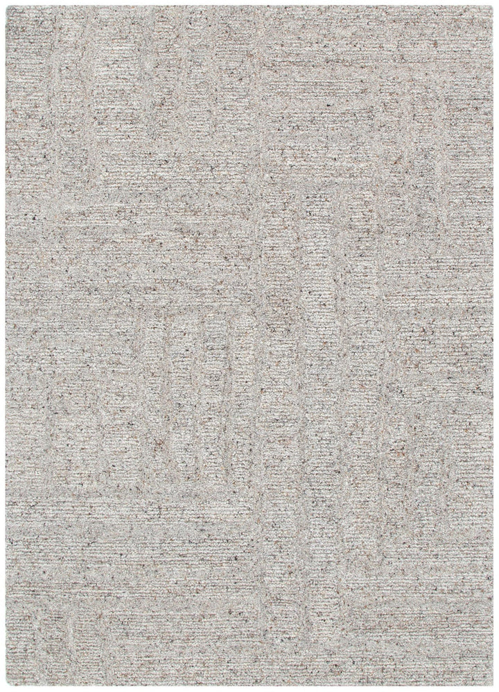 Textured gray rug with a subtle pattern on a white background rug shop