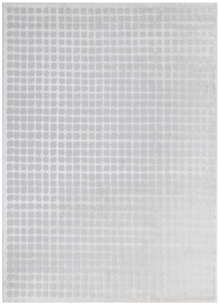 Jade Geometric Shapes Grey Rug - JADE006