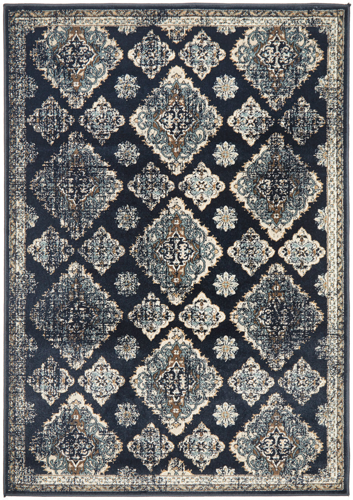 Oxford Timeline Navy Rug