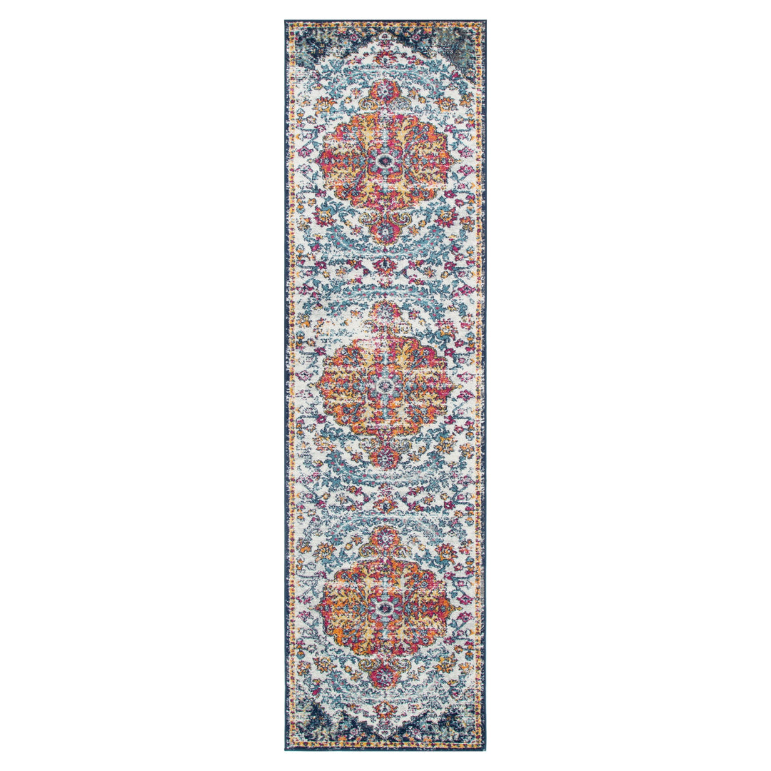 Provence Miliana Grey Blue Transitional Rug - PROV05