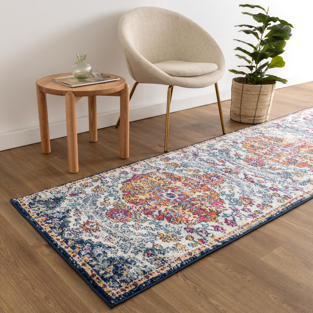 Provence Miliana Grey Blue Transitional Rug - PROV05