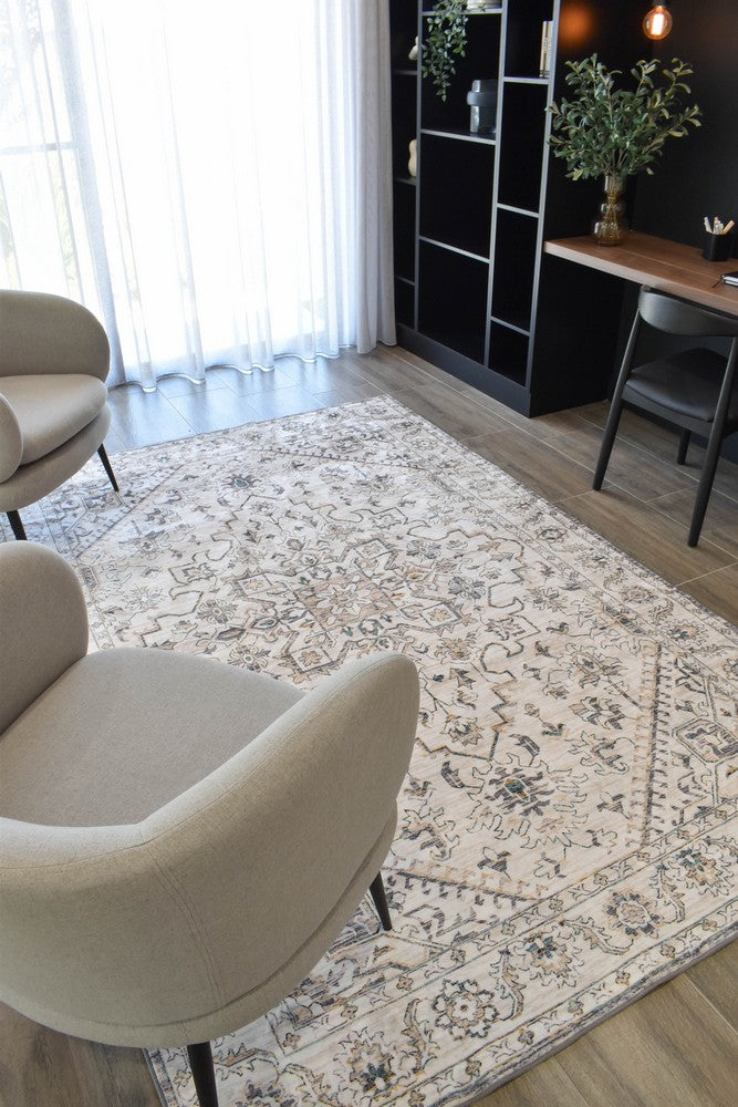 Luna Desert Stone Washable Rug