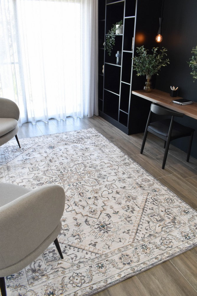 Luna Desert Stone Washable Rug