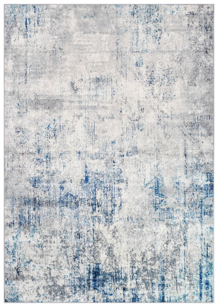 Luna Ocean Blue Washable Rug