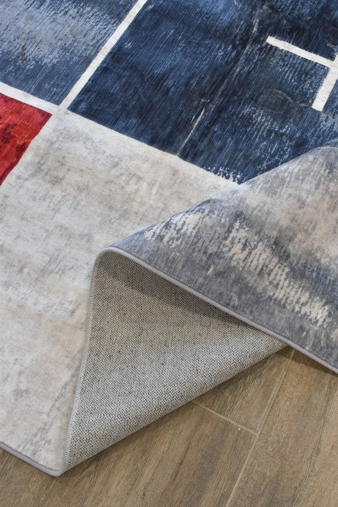 Luna Red Ash Washable Rug