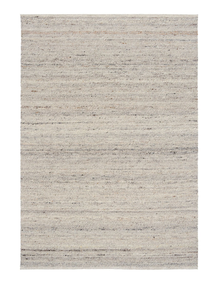 A full view of the Harmony Smoke Grey rug with a soft textured design.