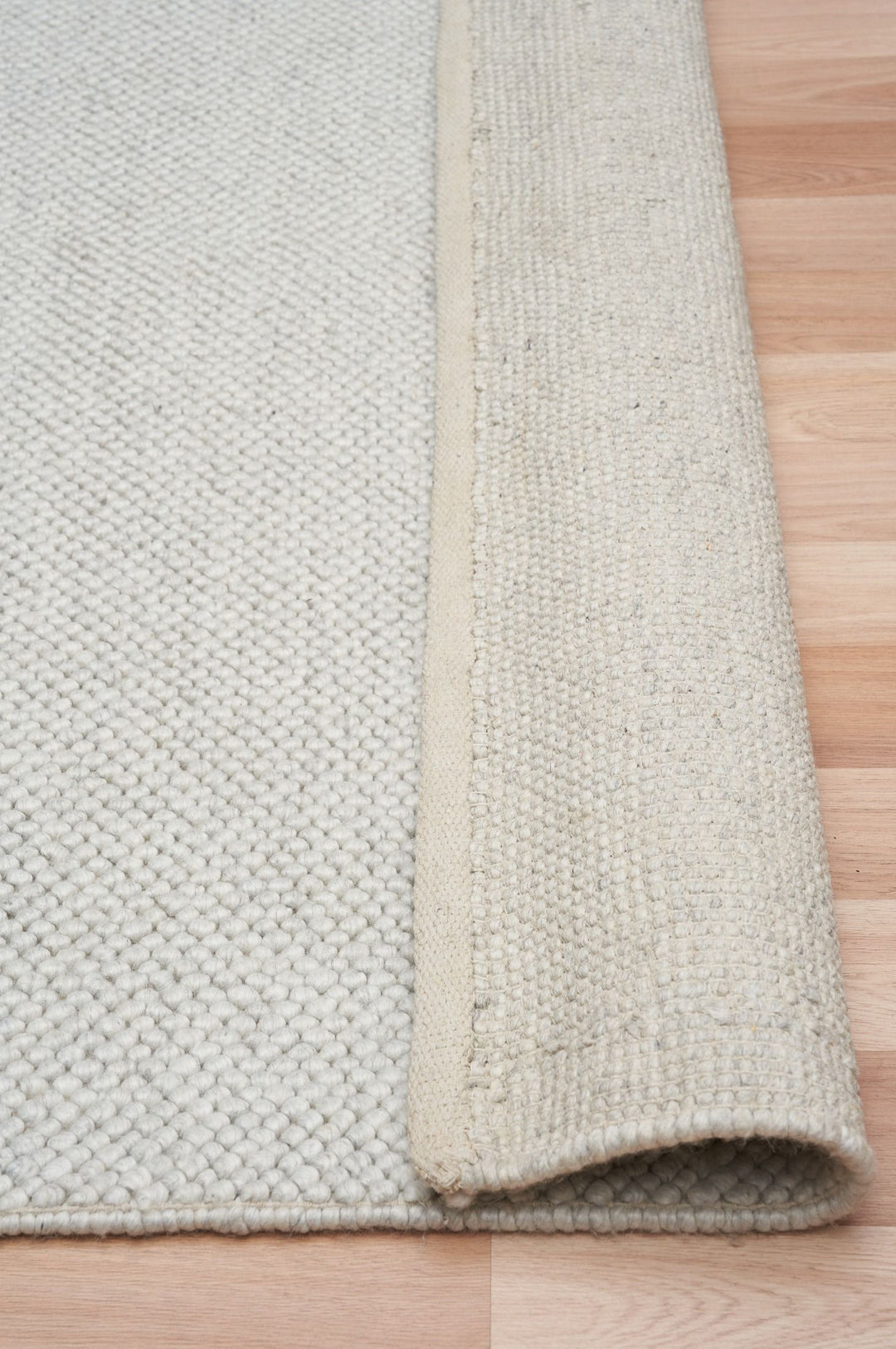 Lunar Silver Wool Rug