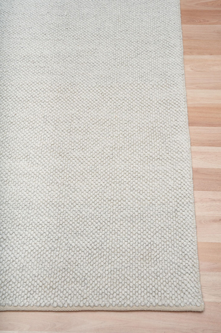 Lunar Silver Wool Rug