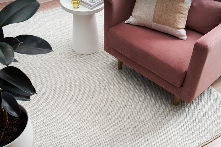 Lunar Silver Wool Rug