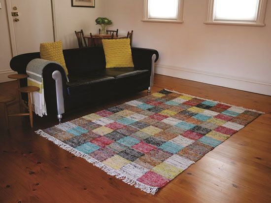 Cubes Flat Weave Multi Rug