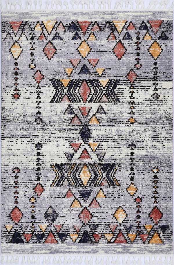 Boho Moroccan Cross Multi Rug