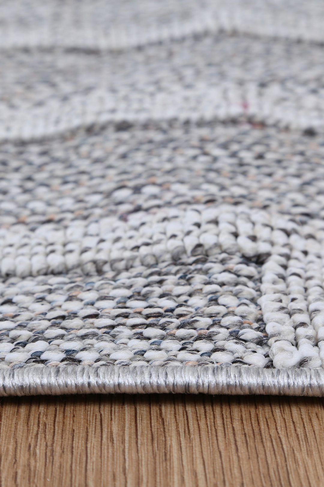 Villa Devesi Grey Geometric Flatweave Rug