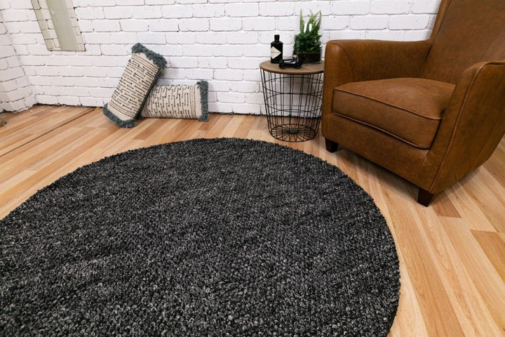 AVENUE CHARCOAL ROUND RUG