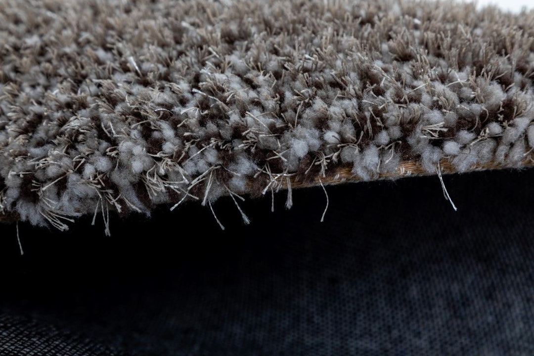 Lucas Brown Grey Beige Shaggy Rug