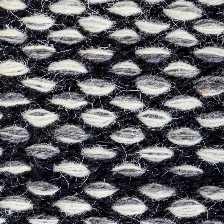 CHENNAI Black Grey Wool Rug