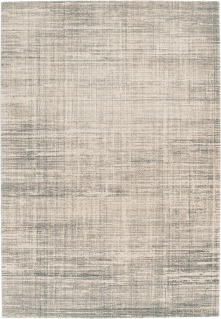 Full view of rug with a subtle grey abstract pattern.