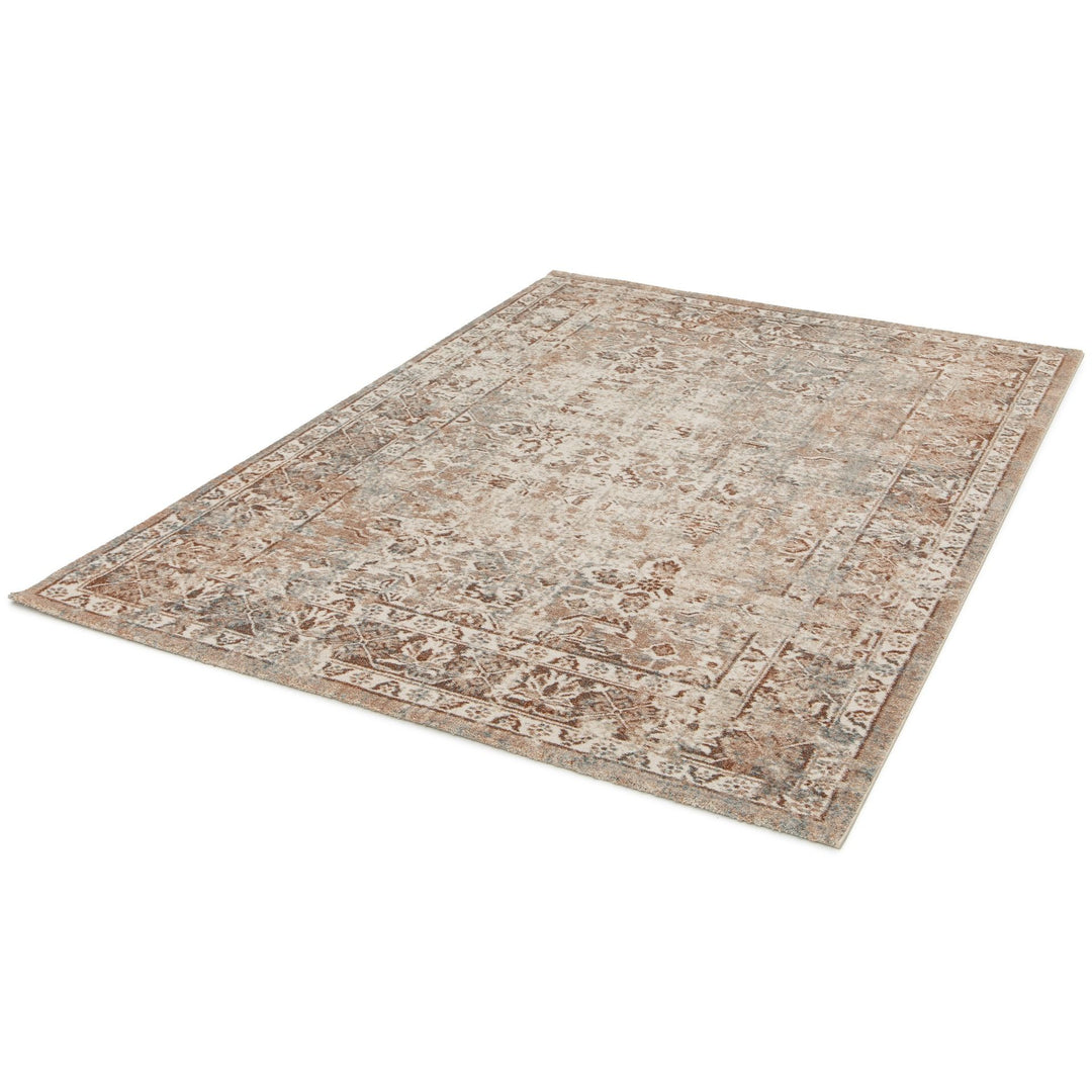Large area rug angled view