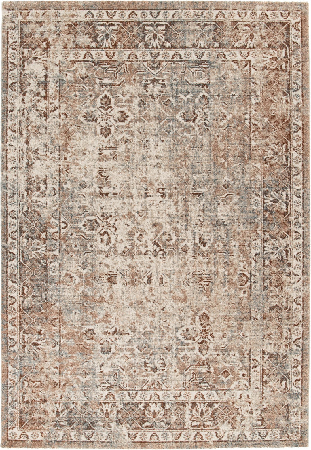 Flat lay of ornate rug design
