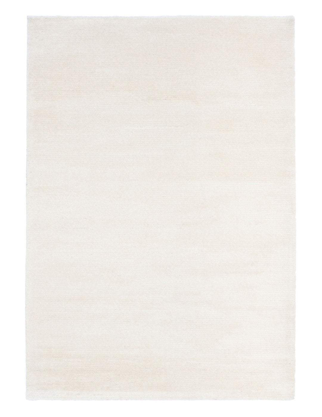 Beige rug displayed on white background, rectangular view.