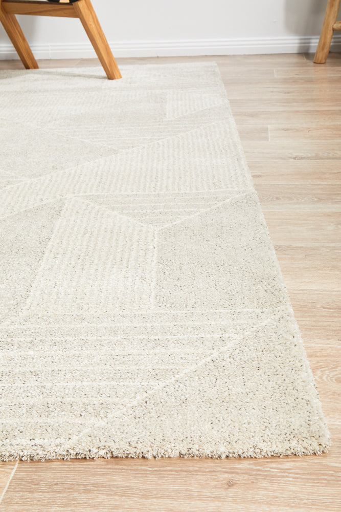Alpine 822 Grey designer rug styling in contemporary home interior