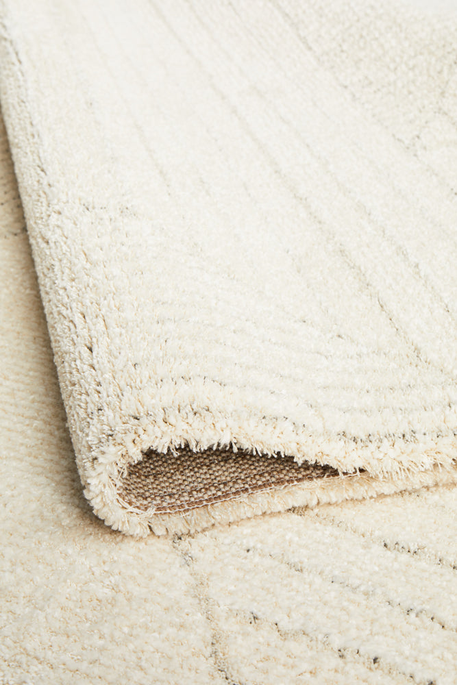 Alpine 822 Natural - Modern Geometric Grey Designer Rug