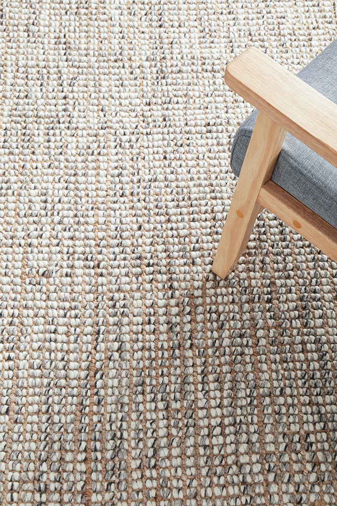 Arabella grey runner rug in bedroom hallway setting perfect for Australian homes