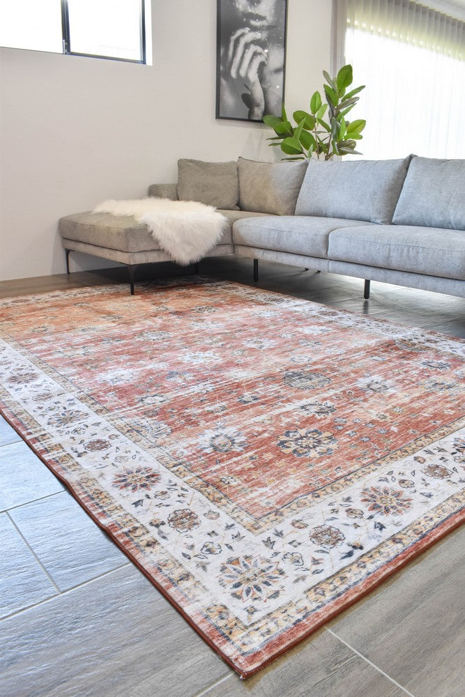 Novaro Auburn Clay Washable Rug