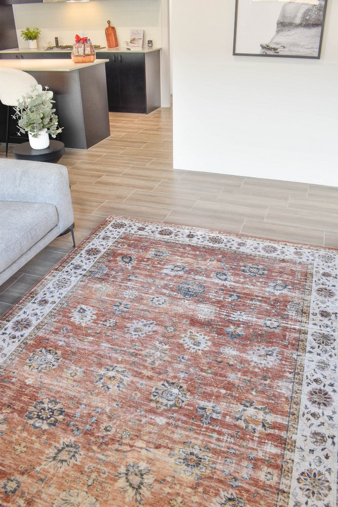 Novaro Auburn Clay Washable Rug