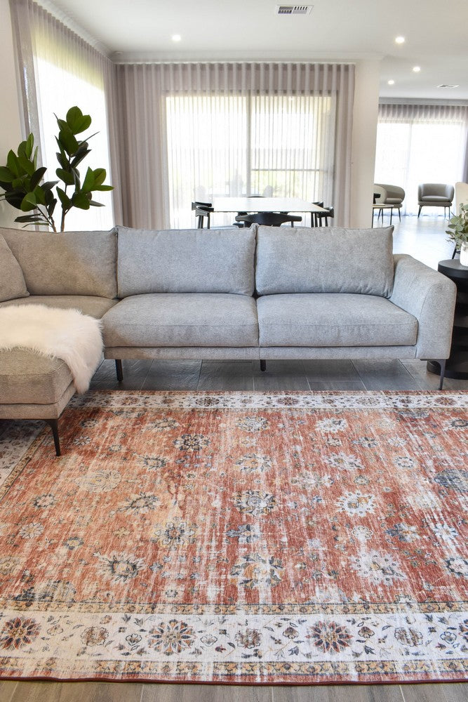 Novaro Auburn Clay Washable Rug