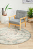 Leoforos 701 Grey Round Rug