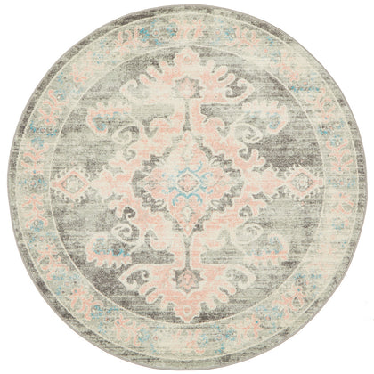 Leoforos 701 Grey Round Rug